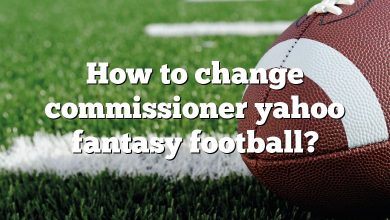 How to change commissioner yahoo fantasy football?