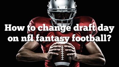 How to change draft day on nfl fantasy football?