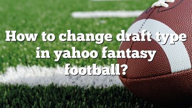 How to change draft type in yahoo fantasy football?