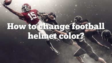 How to change football helmet color?
