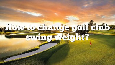 How to change golf club swing weight?