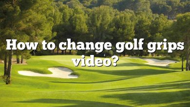 How to change golf grips video?
