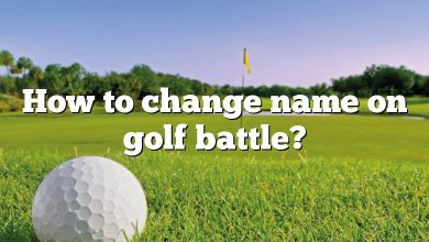 How to change name on golf battle?