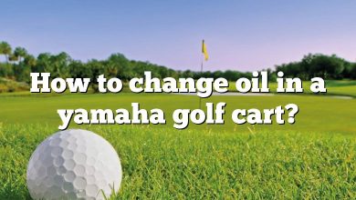 How to change oil in a yamaha golf cart?