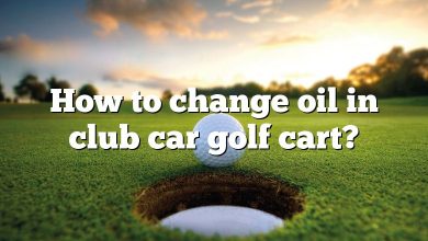 How to change oil in club car golf cart?