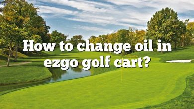 How to change oil in ezgo golf cart?