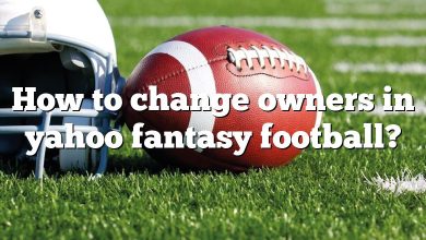 How to change owners in yahoo fantasy football?