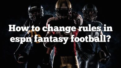 How to change rules in espn fantasy football?