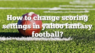 How to change scoring settings in yahoo fantasy football?