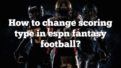 How to change scoring type in espn fantasy football?