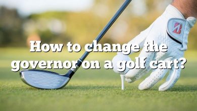 How to change the governor on a golf cart?