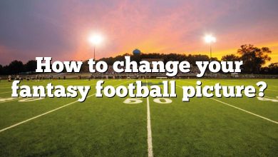 How to change your fantasy football picture?