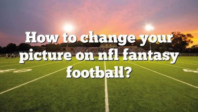 How to change your picture on nfl fantasy football?