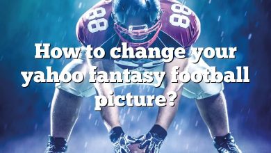 How to change your yahoo fantasy football picture?