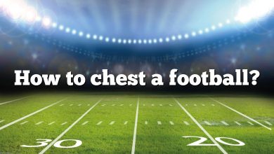 How to chest a football?