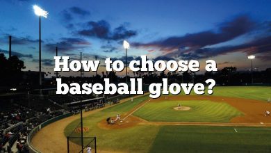 How to choose a baseball glove?