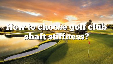 How to choose golf club shaft stiffness?