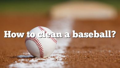 How to clean a baseball?