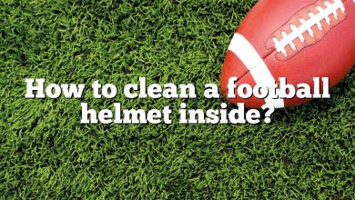 How to clean a football helmet inside?