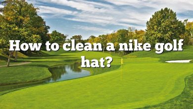 How to clean a nike golf hat?