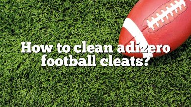 How to clean adizero football cleats?