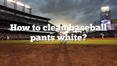 How to clean baseball pants white?