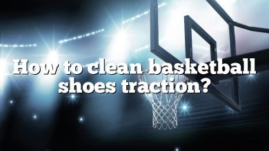 How to clean basketball shoes traction?