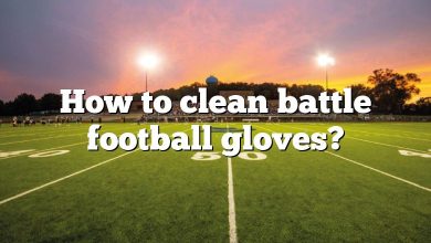 How to clean battle football gloves?