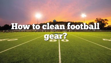 How to clean football gear?
