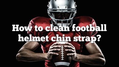 How to clean football helmet chin strap?