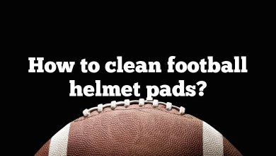 How to clean football helmet pads?