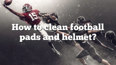 How to clean football pads and helmet?