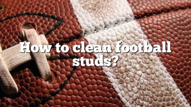 How to clean football studs?