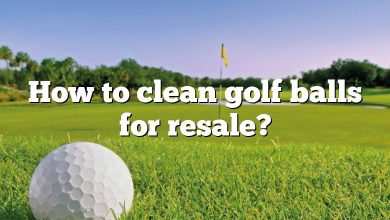 How to clean golf balls for resale?