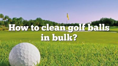 How to clean golf balls in bulk?