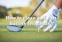 How to clean golf cart battery terminals?