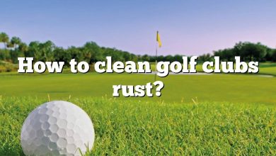 How to clean golf clubs rust?