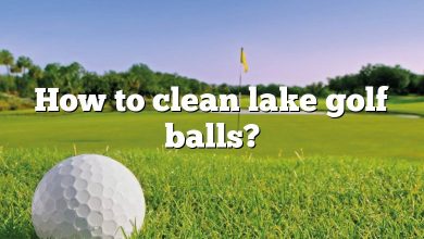 How to clean lake golf balls?