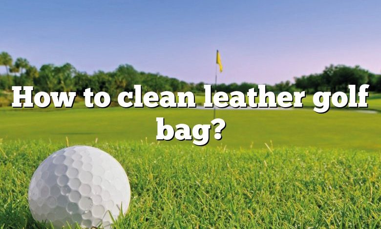 How to clean leather golf bag?