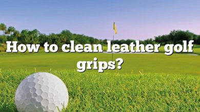 How to clean leather golf grips?