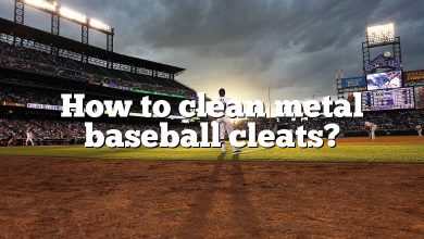 How to clean metal baseball cleats?