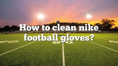 How to clean nike football gloves?