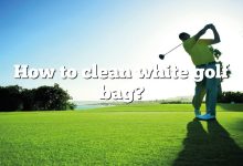 How to clean white golf bag?