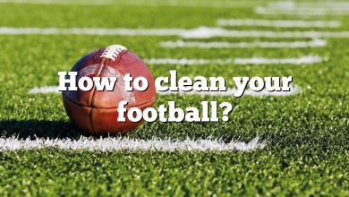 How to clean your football?