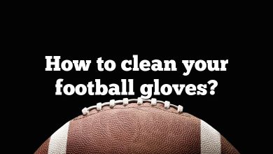 How to clean your football gloves?