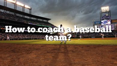 How to coach a baseball team?