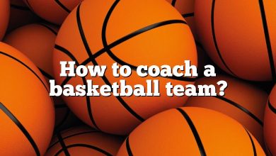 How to coach a basketball team?