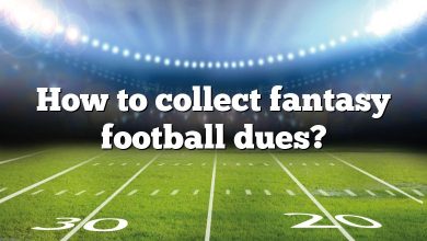 How to collect fantasy football dues?