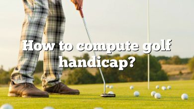 How to compute golf handicap?