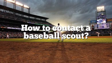 How to contact a baseball scout?